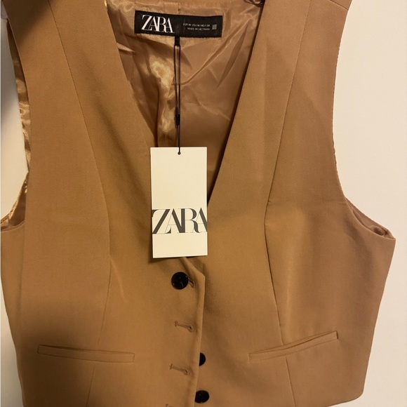 Zara Tan Women's Vest - MEDIUM - Picture 6 of 8